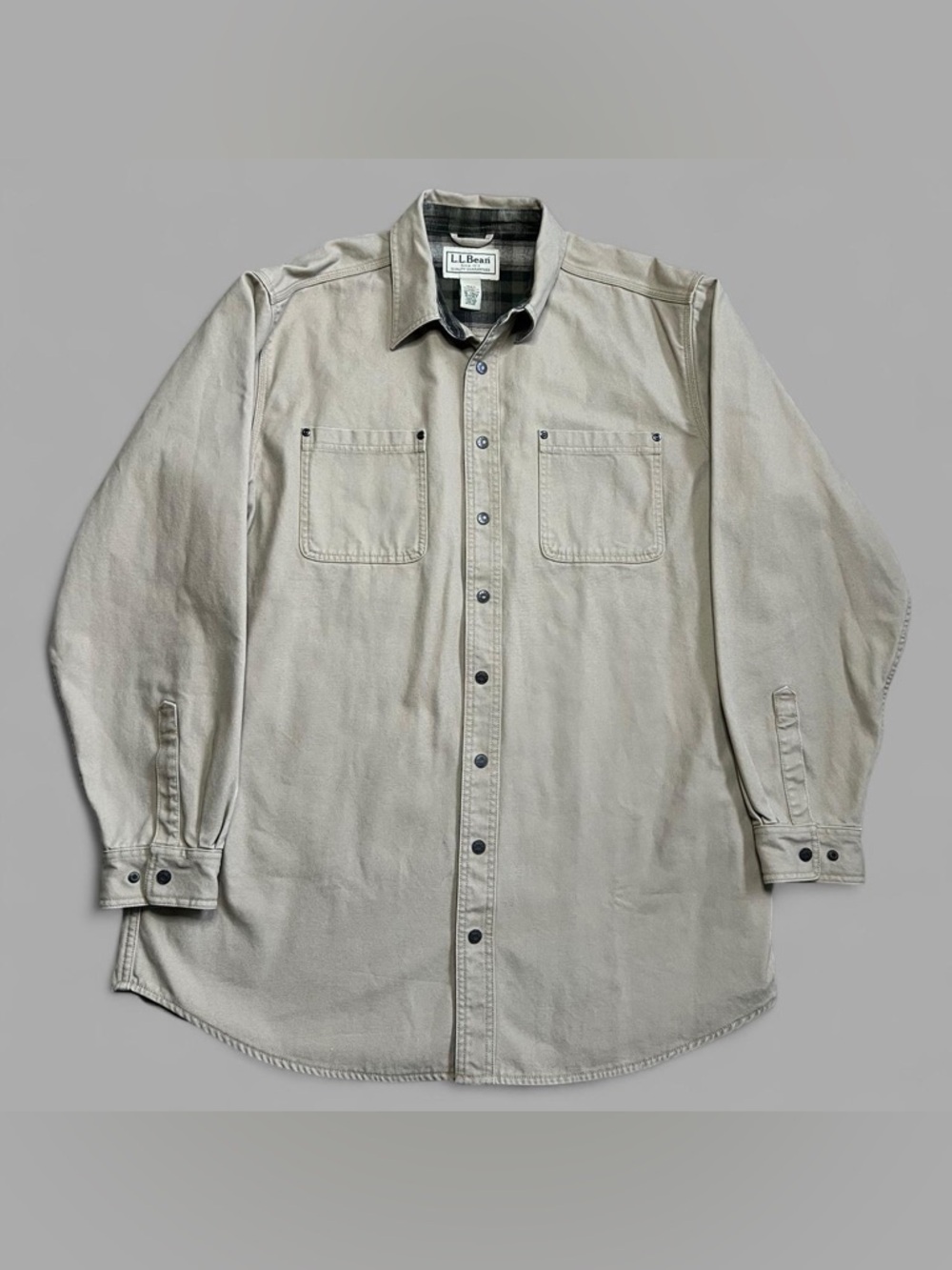 Vintage 90’s L.L. Bean Canvas Flannel Lined Utility Chore Jacket. Size XL-Tall.
